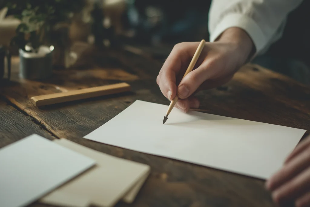 preparing cardstock by scoring when learning how to choose the right weight of paper