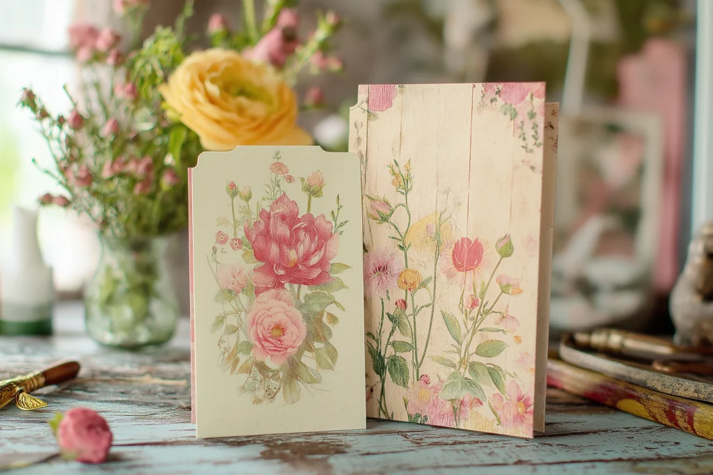 comparing greeting cards to show how to choose the right weight of paper for structure and support