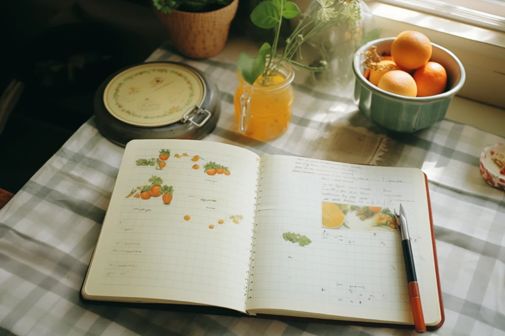 Journal page decorated with stickers and washi tape — a fun journaling idea for beginners who want instant color.
